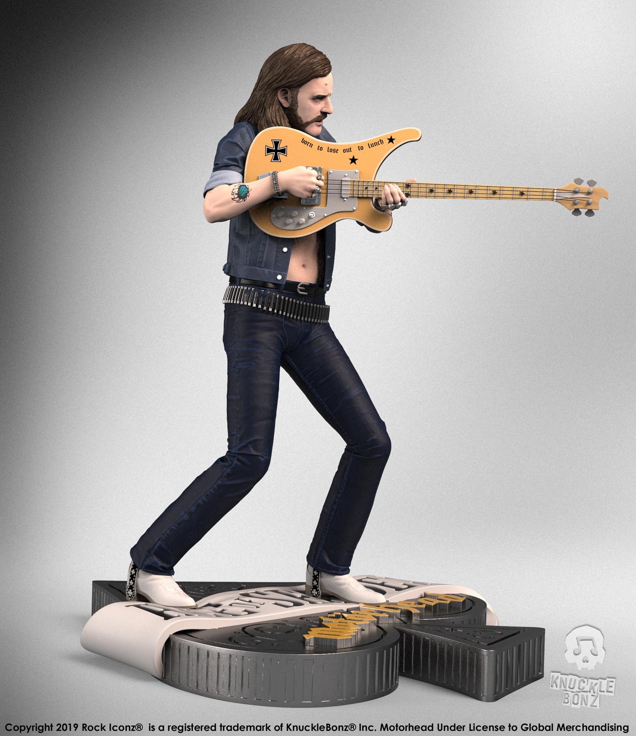 KnuckleBonz Commemorating 40th Anniversary of Motörhead Ace of Spades with Rock Iconz Statue